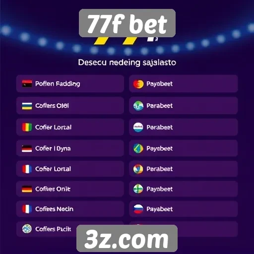 Métodos de pagamento disponíveis na 77f bet
