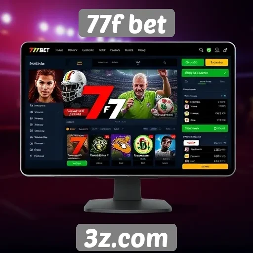 Interface do usuário do site 77f bet é intuitiva